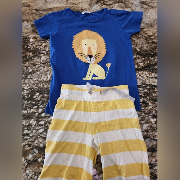 Mini Boden Blue and Yellow Lion Set - Picture 1 of 1